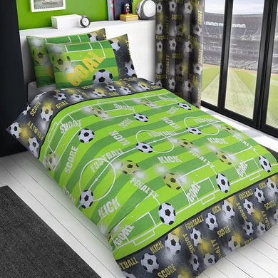 Footy Galore Kids Bedding Duvet Quilt Cover Set