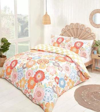 Hippy Duvet Cover Bedding Set + Pillowcase Single Double King Size Luxury Quilt Cover