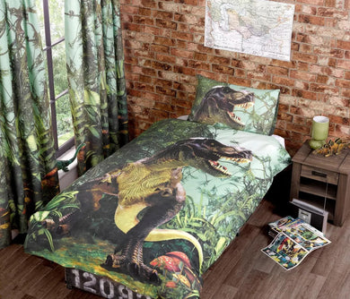 Jurassic	Park Kids Bedding Single Double Duvet Quilt Cover Set