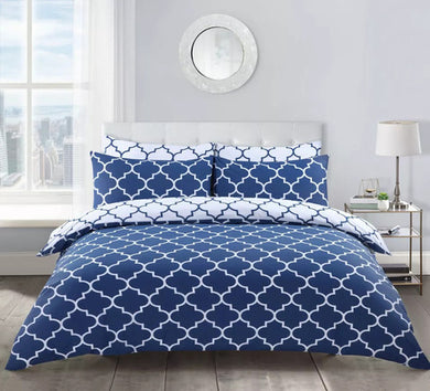 Lattice Duvet Cover Bedding Set + Pillowcase Luxury Quilt Cover