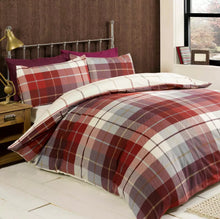 Load image into Gallery viewer, 100% Brushed Cotton Flannelette Reversible Duvet Quilt Cover Bedding 30 Designs