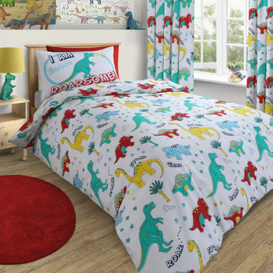 Dinosaur	Multi Kids Bedding Duvet Quilt Cover Set