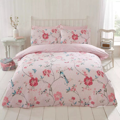 Tranquility Birds Kids Bedding Single Double Duvet Quilt Cover Set