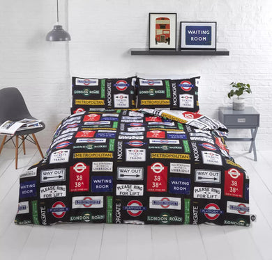 TFL Signs Kids Bedding Single Double Duvet Quilt Cover Set