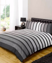 Load image into Gallery viewer, Soho Stripe Duvet Set Quilt Duvet Cover Pillow Cases Bed Linen Set