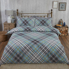 Load image into Gallery viewer, 100% Brushed Cotton Flannelette Reversible Duvet Quilt Cover Bedding 30 Designs