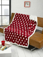 Load image into Gallery viewer, Luxury Sherpa Faux Fur Throw Fleece Blanket Sofa Bed Union Jack Skyline Animals