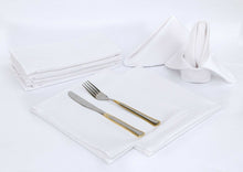 Load image into Gallery viewer, 12 Pack Napkins Table Linen Dinner Cloth Poly Cotton Hotel Wedding 45 cm x 45 cm