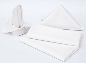 12 Pack Napkins Table Linen Dinner Cloth Poly Cotton Hotel Wedding 45 cm x 45 cm