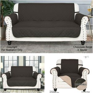 Quilted Sofa Slip Cover Couch Pet Furniture Protector Throws Sofa 1/2/3 Seater