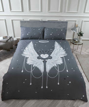 Load image into Gallery viewer, Angel Wings Grey Kids Children Bedding Single Double Toddler Duvet Quilt Cover Set Boys Girls