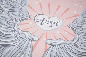 Angel Wings Blush Kids Children Bedding Single Double Toddler Duvet Quilt Cover Set Boys Girls