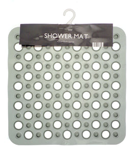 Bath Shower Mat Non-Slip PVC Bathroom Rubber Mats Anti Slip Suction 43 cm x 43 cm