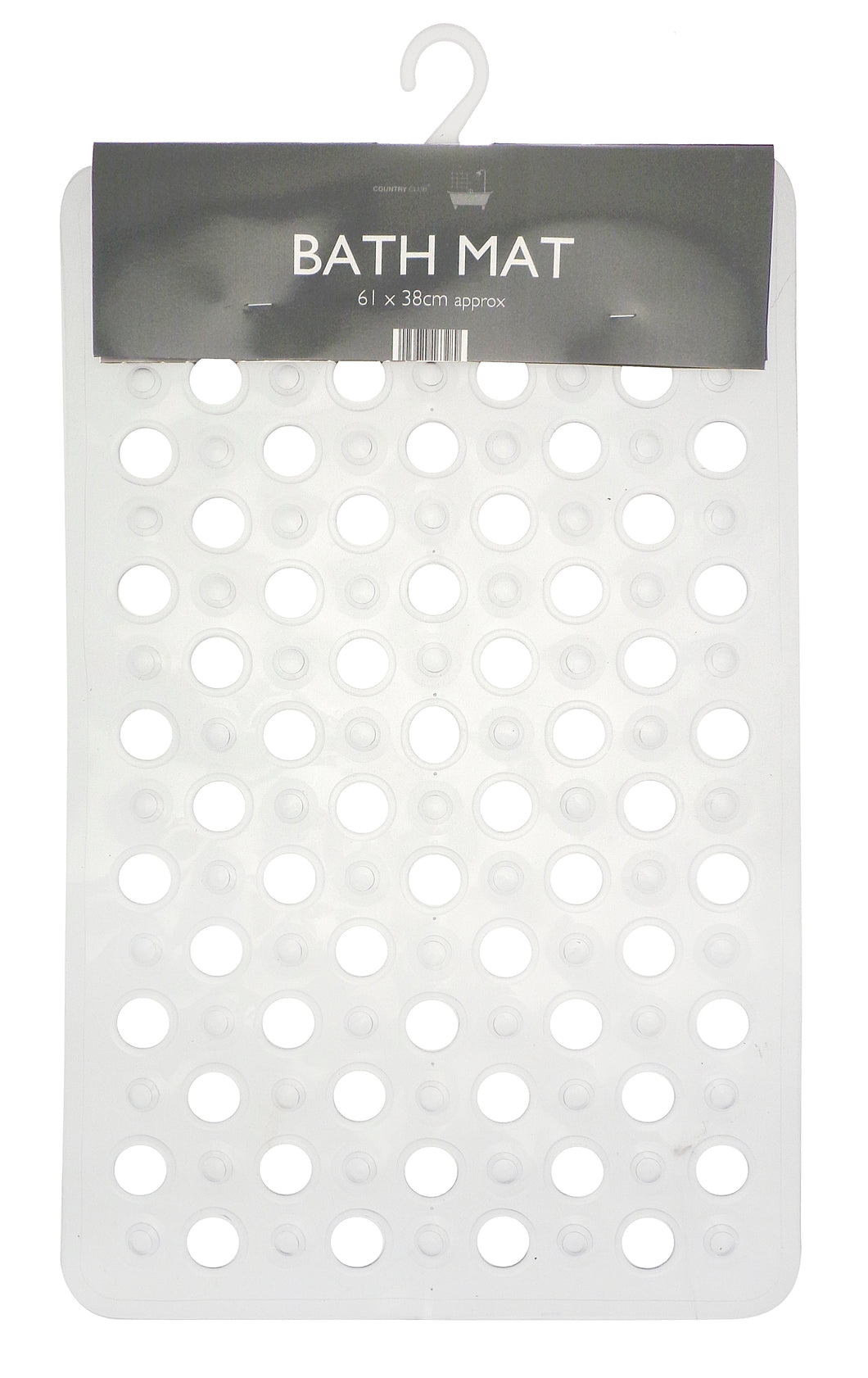 Bath Shower Mat Non-Slip PVC Bathroom Rubber Mats Anti Slip Suction 61 cm x 38 cm