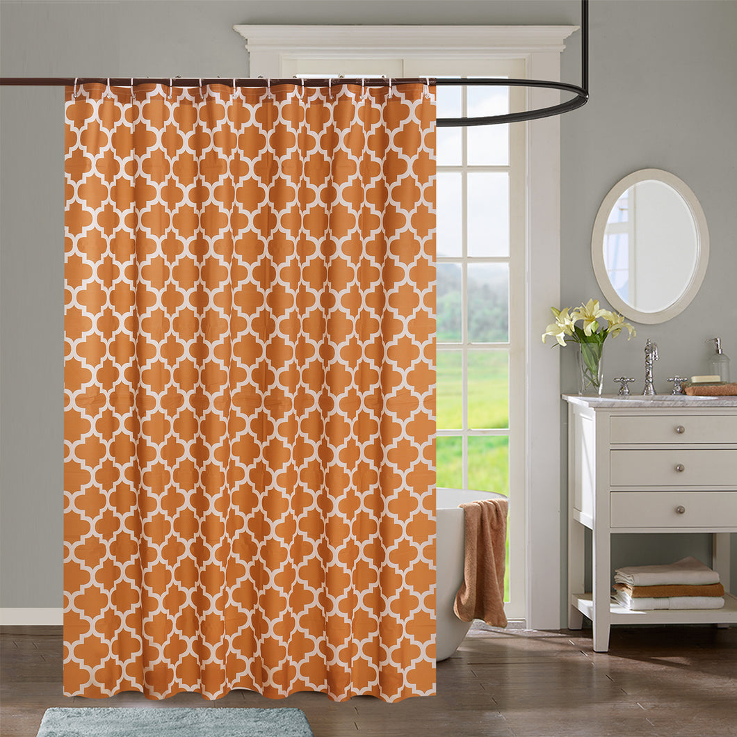 NEW MODERN DESIGN PEVA SHOWER BATHROOM CURTAIN WITH RING HOOKS 180 X 180 CM