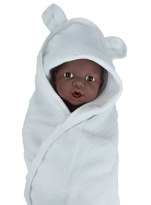 Luxury Zero Twist 100% Cotton Baby Hooded Towel with Ears 75 x 75 cm