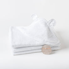 Load image into Gallery viewer, Luxury Zero Twist 100% Cotton Baby Hooded Towel with Ears 75 x 75 cm