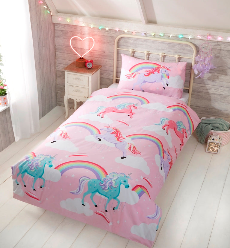 My Little Unicorn Kids Children Bedding Single Double Toddler