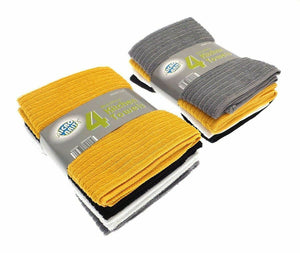 4 Pack Large Microfiber Kitchen Tea Towel Set Dish Drying Absorbent 4 Colours