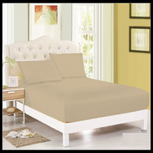 Load image into Gallery viewer, Plain Dyed Fitted Sheet Single Double King Super King