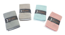 Load image into Gallery viewer, 3 Pack Face Cloth Soft Microfibre Flannel Wash Cloths Baby Travel Sports Gym