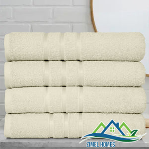 4Pcs Luxury Large Bath Sheets 100% Cotton Bathroom Shower Towel Sheet Pack Of 4