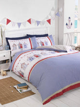 Load image into Gallery viewer, Beach Huts Kids Children Bedding Single Double Toddler Duvet Quilt Cover Set Boys Girls