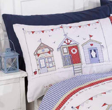 Load image into Gallery viewer, Beach Huts Kids Children Bedding Single Double Toddler Duvet Quilt Cover Set Boys Girls
