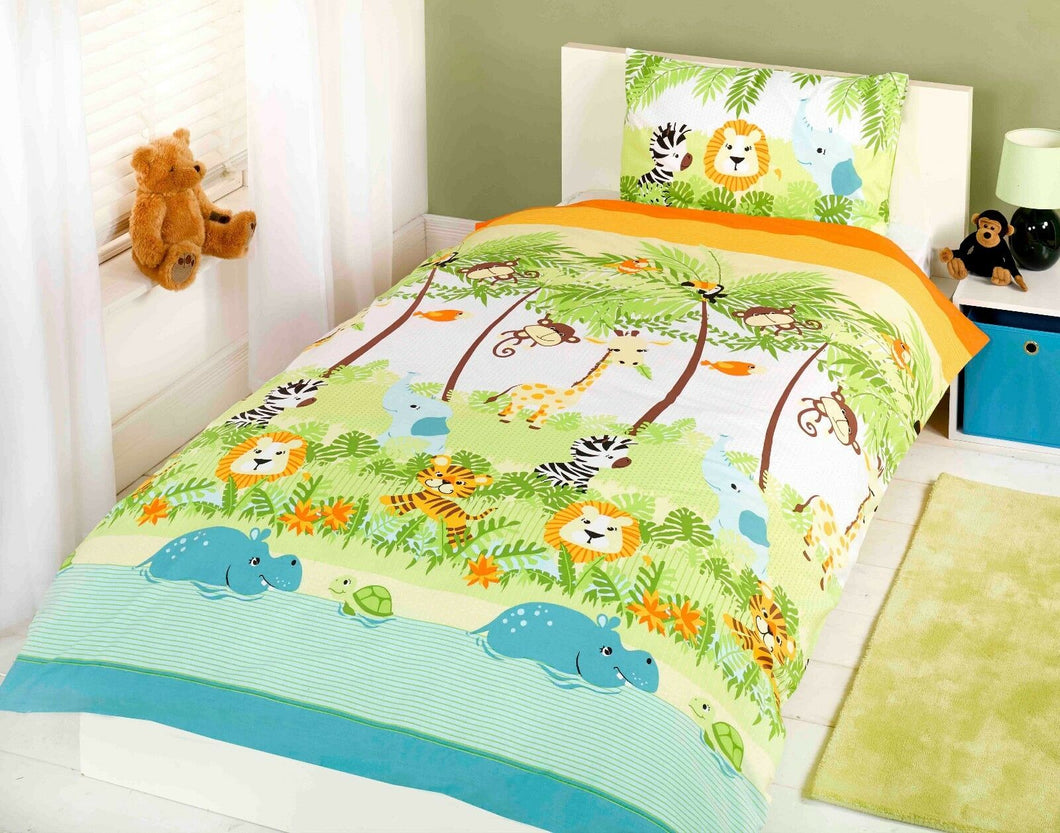 Jungle Boogie Kids Children Bedding Single Double Toddler Duvet