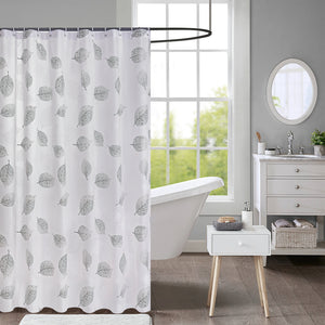 NEW MODERN DESIGN PEVA SHOWER BATHROOM CURTAIN WITH RING HOOKS 180 X 180 CM